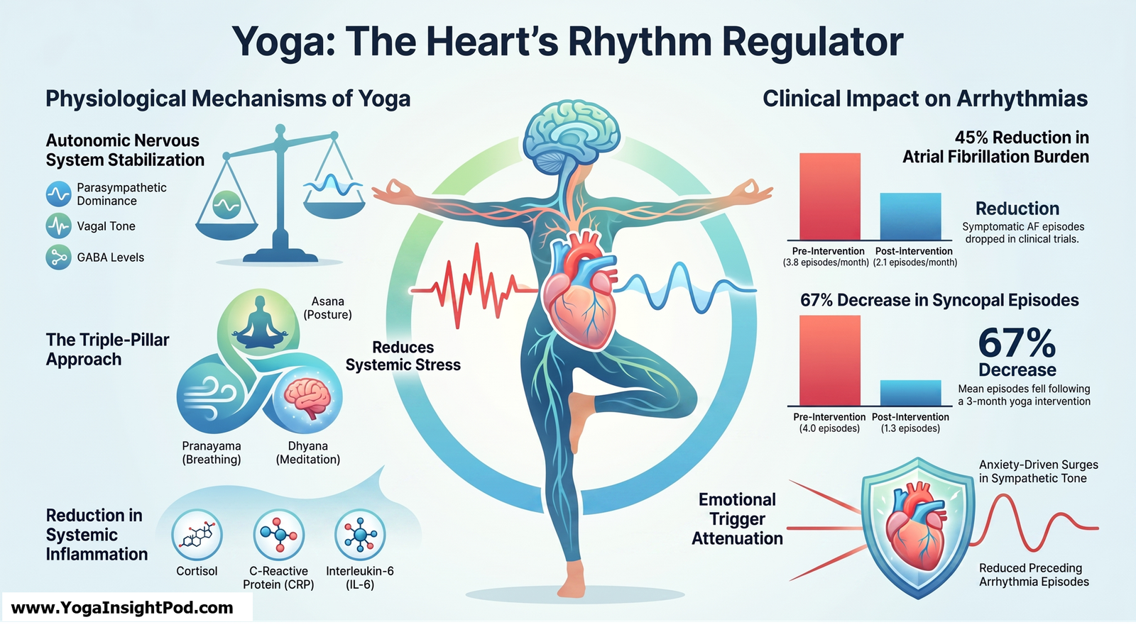 Can Yoga Help With Atrial Fibrillation and Cardiac Arrhythmias? What the Research Shows