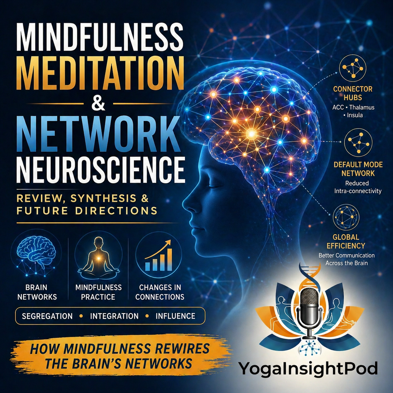 How Mindfulness Rewires Brain Networks: Insights from Network Neuroscience Research