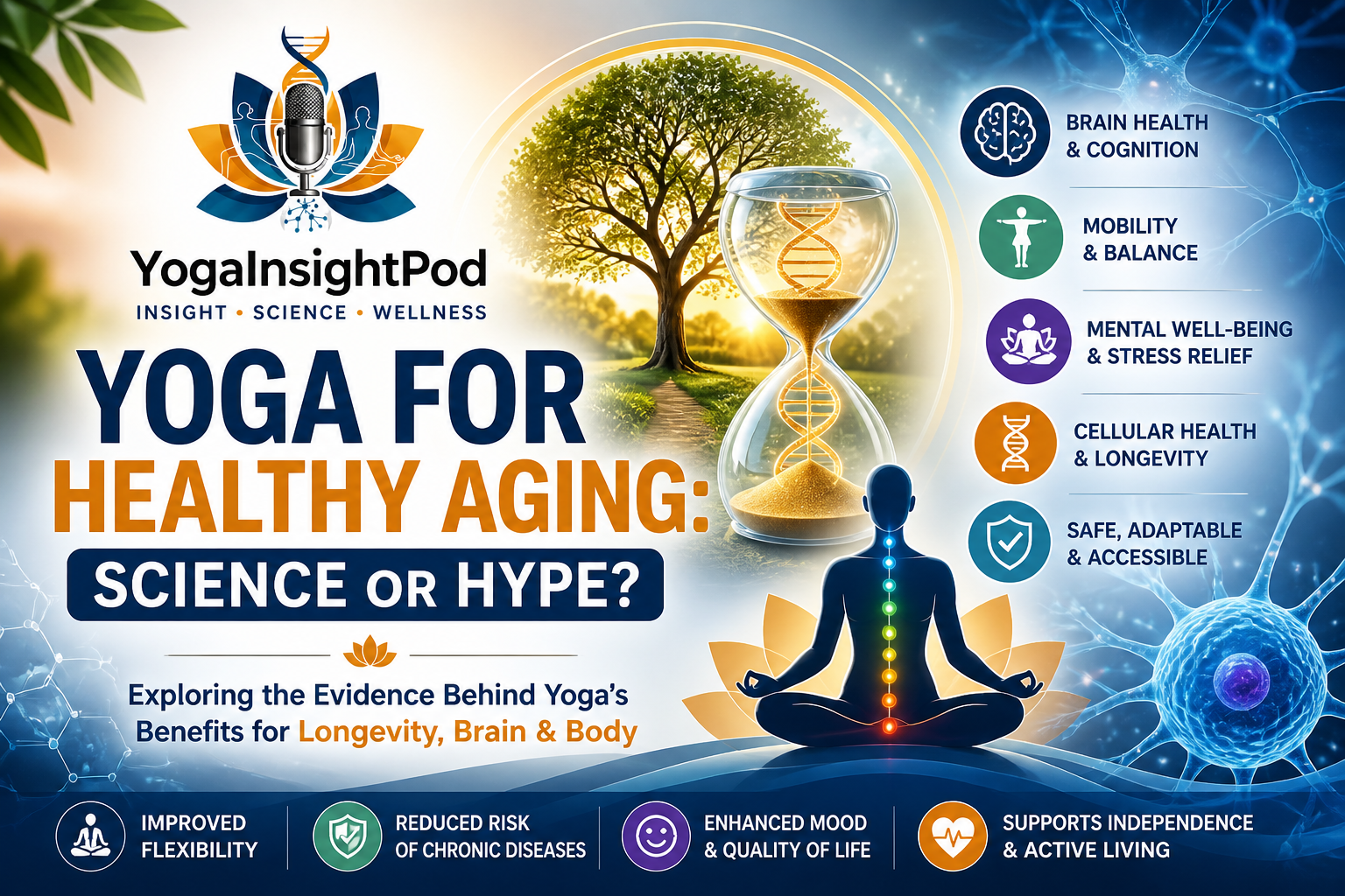 Yoga for Healthy Aging: Science-Backed Benefits for Brain, Body & Longevity