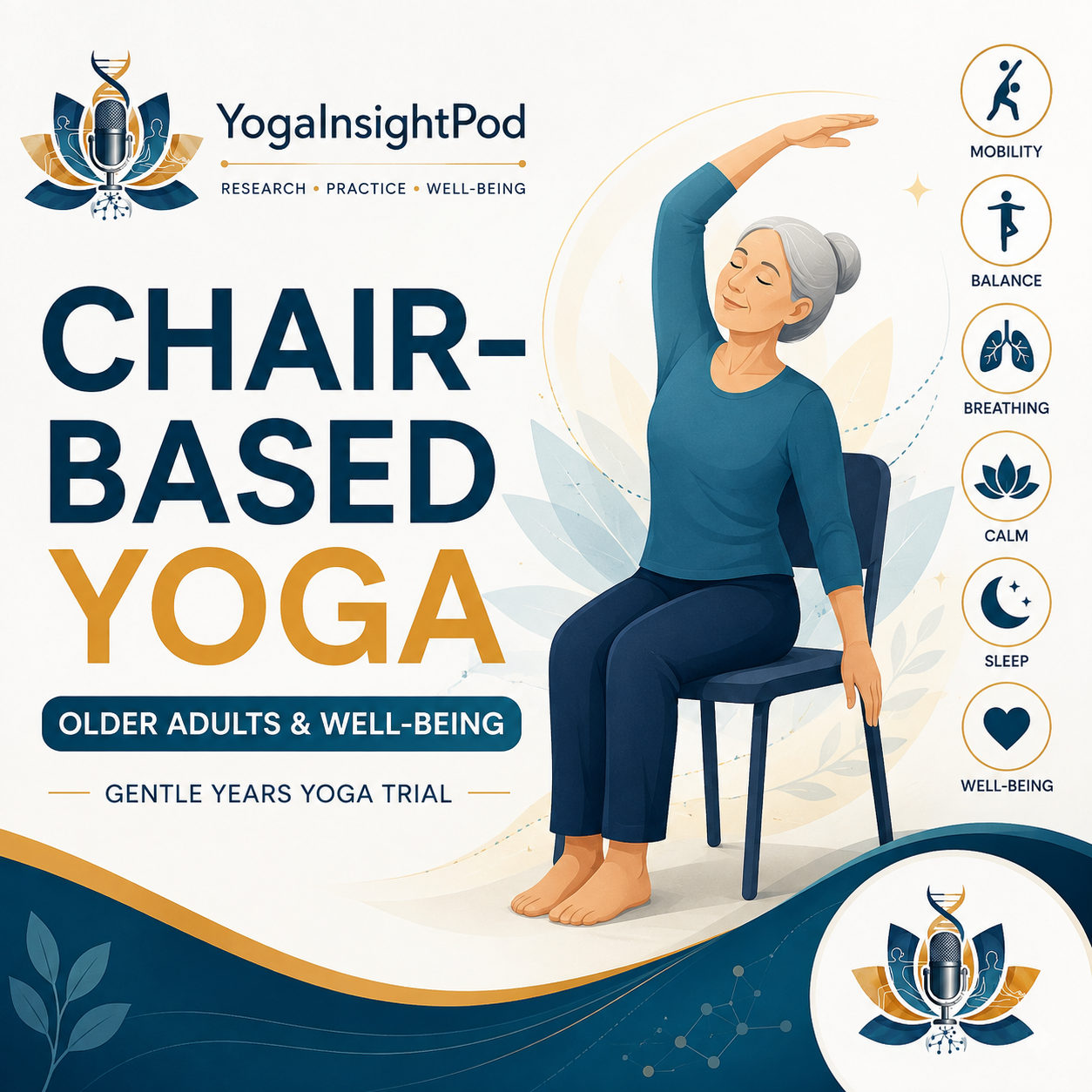 Chair Yoga for Older Adults: Mobility, Balance, Sleep & Well-Being in the Gentle Years Yoga Trial