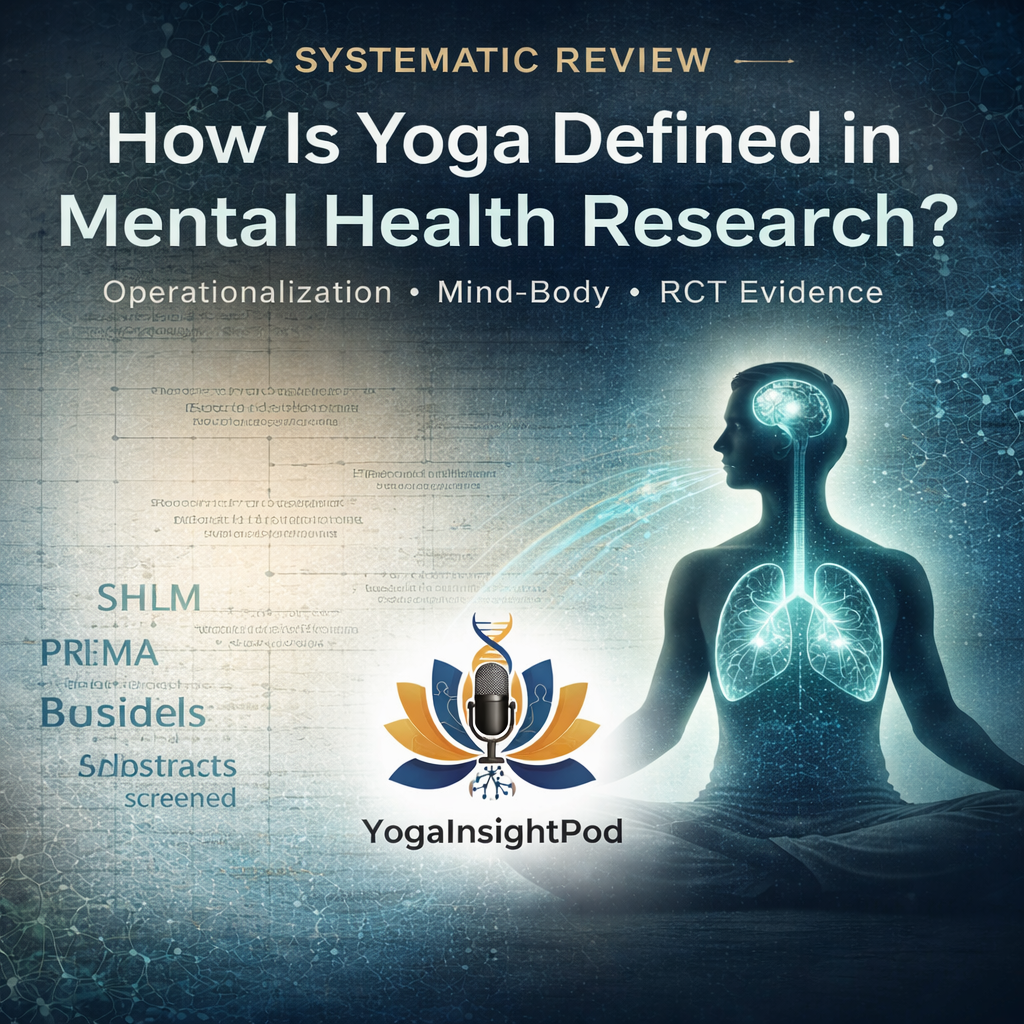 How yoga interventions are operationalized and reported in the context of mental health and wellbeing RCTs: a systematic review and qualitative synthesis