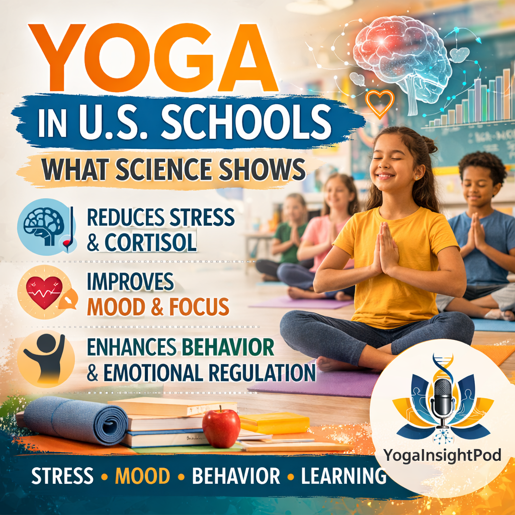 School-Based Yoga in the U.S.: Evidence on Stress, Mood, Behavior & Learning