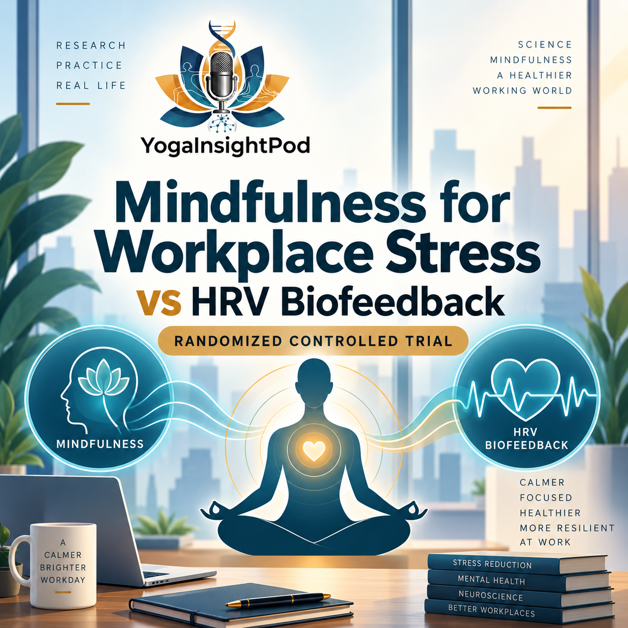 Comparing Effectiveness of HRV-Biofeedback and Mindfulness for Workplace Stress Reduction: A Randomized Controlled Trial